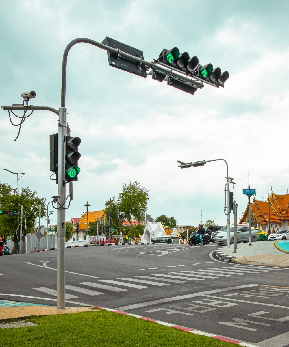 โคมสัญญาณไฟจราจร ชนิดหลอด LED